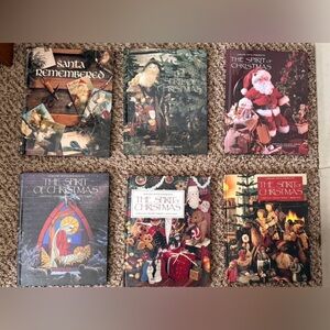 📚 Vintage Christmas Book Lot — Santa Remembered + The Spirit of Christmas Series